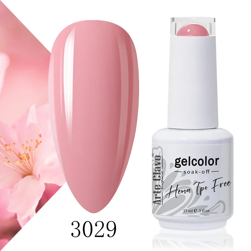Arte Clavo 15ml HEMA FREE TPO FREE Gel Nail Polish Nail Supply Wholesale Soak Off UV LED Gel Lacquer Nail Art Glitter Polish