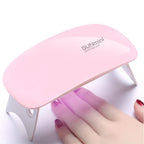Foldable Nail Lamp 6w Uv Led Lamp For Nails Machine 6 Uv Leds Gel Nail Polish Dryer Lamp Manicure Tool Professional Equipme