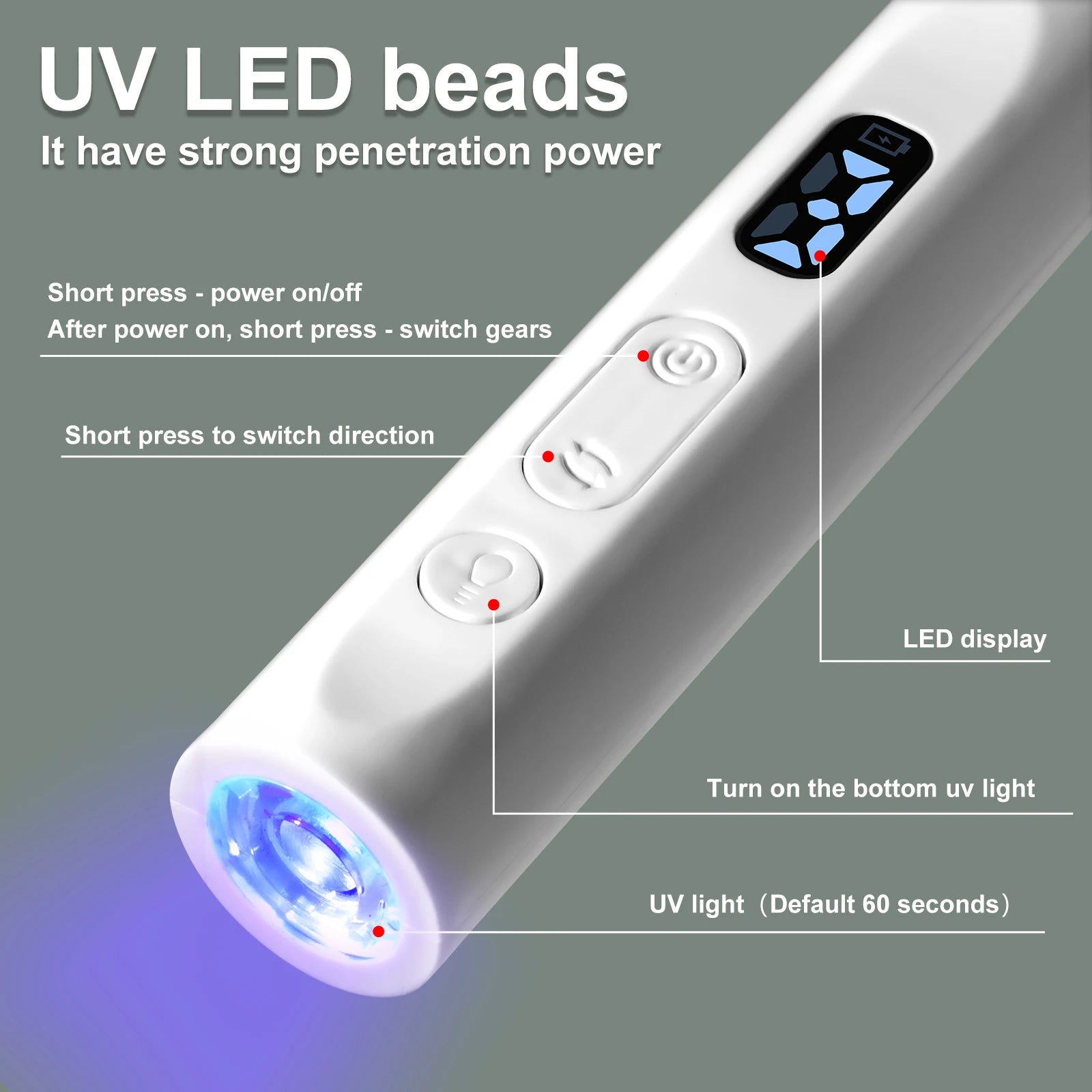 2IN1 Electric Nail Drill Machine&UV Lamp Rechargeable Portable Nails Polisher Drill File Pen for Manicure Gel Acrylic Polishing