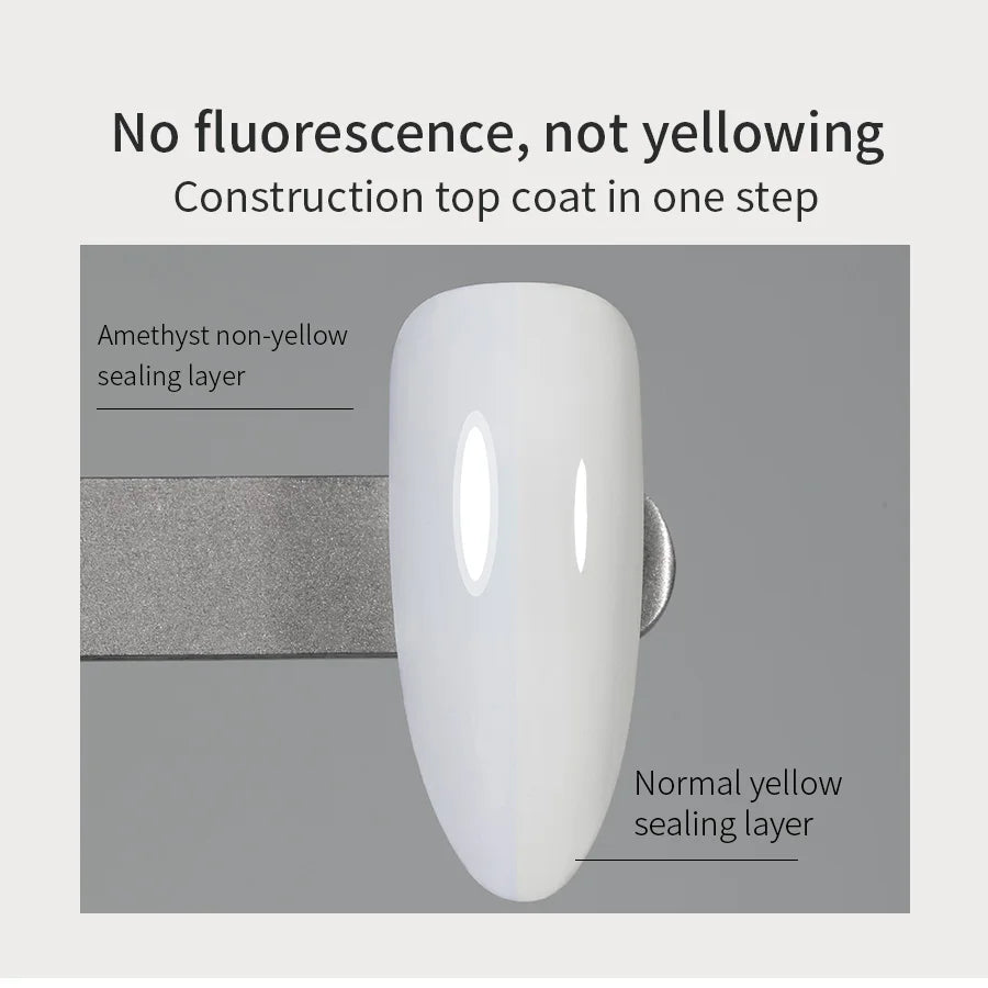 20g Diamond Top Coat For Gel Nail Polish Reinforce Long Lasting UV Soak Off Gel Varnish High Light Nail Art Construct  Gel
