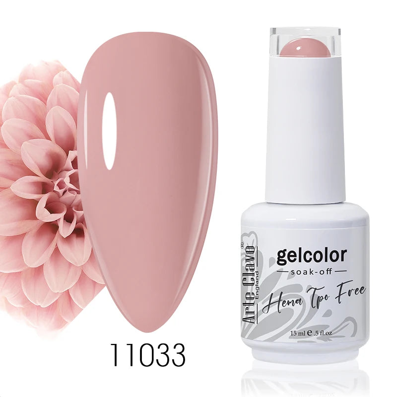 Arte Clavo 15ml HEMA FREE TPO FREE Gel Nail Polish Nail Supply Wholesale Soak Off UV LED Gel Lacquer Nail Art Glitter Polish
