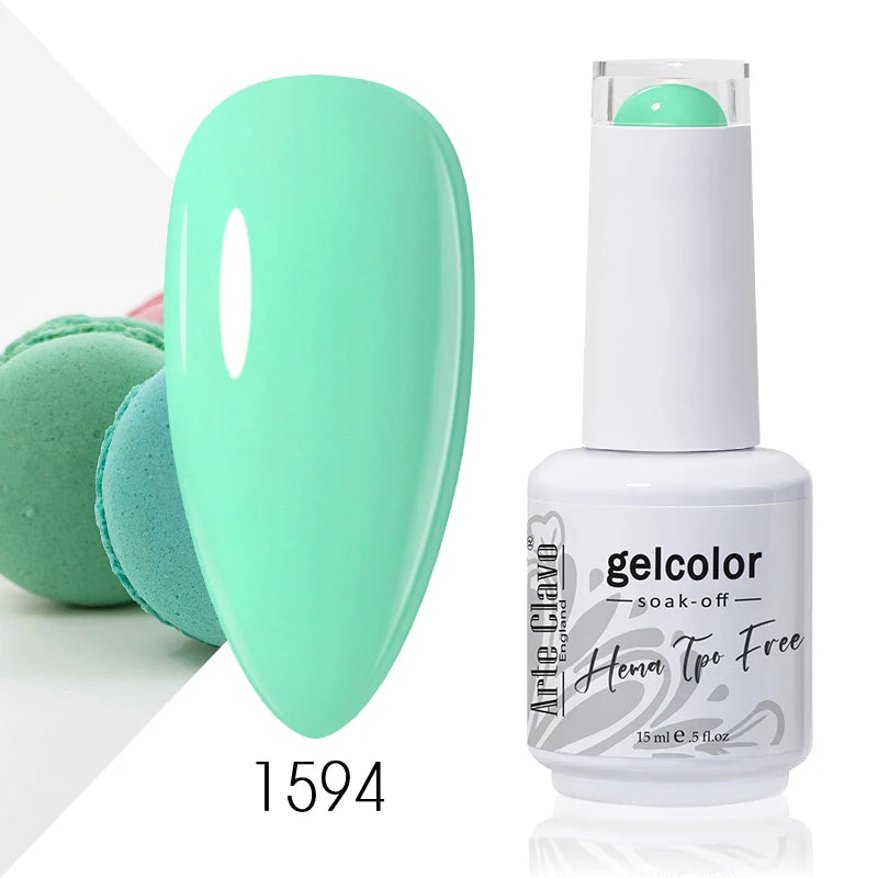Arte Clavo 15ml HEMA FREE TPO FREE Gel Nail Polish Nail Supply Wholesale Soak Off UV LED Gel Lacquer Nail Art Glitter Polish