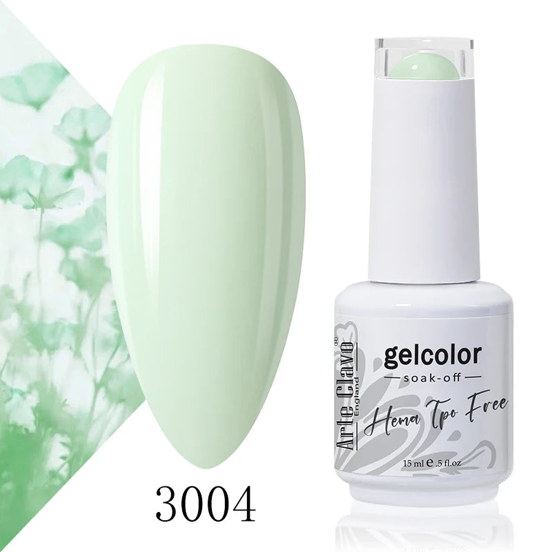 Arte Clavo 15ml HEMA FREE TPO FREE Gel Nail Polish Nail Supply Wholesale Soak Off UV LED Gel Lacquer Nail Art Glitter Polish