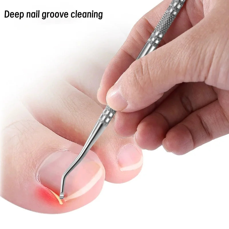 Nail Clippers Professional Hawkbill with Nail Pick Trimmer for Ingrown Toenails Paronychia Cutter for Unisex Home Foot Care Tool