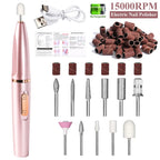 Professional Electric Nail Drill Polishing Machine Kit Rechargeable Portable Nails Drill File Set for Manicure Sanding Tools