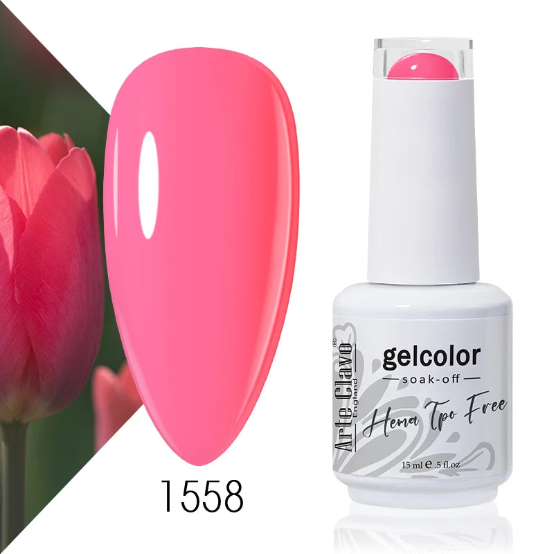 Arte Clavo 15ml HEMA FREE TPO FREE Gel Nail Polish Nail Supply Wholesale Soak Off UV LED Gel Lacquer Nail Art Glitter Polish