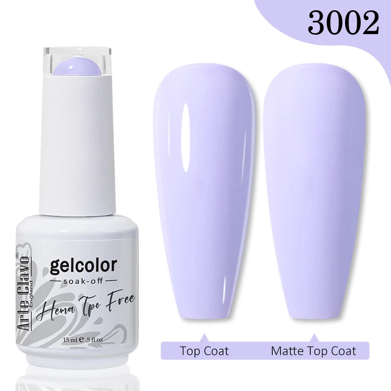 Arte Clavo Hema Free TPO Free Nail Gel Polish Nail Supplies Vernis Semi Permanent Nail Art Manicure Soak Off UV Gel Nail Varnish
