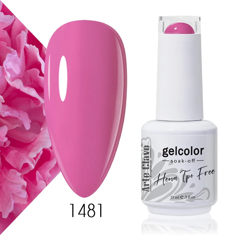 Arte Clavo 15ml HEMA FREE TPO FREE Gel Nail Polish Nail Supply Wholesale Soak Off UV LED Gel Lacquer Nail Art Glitter Polish