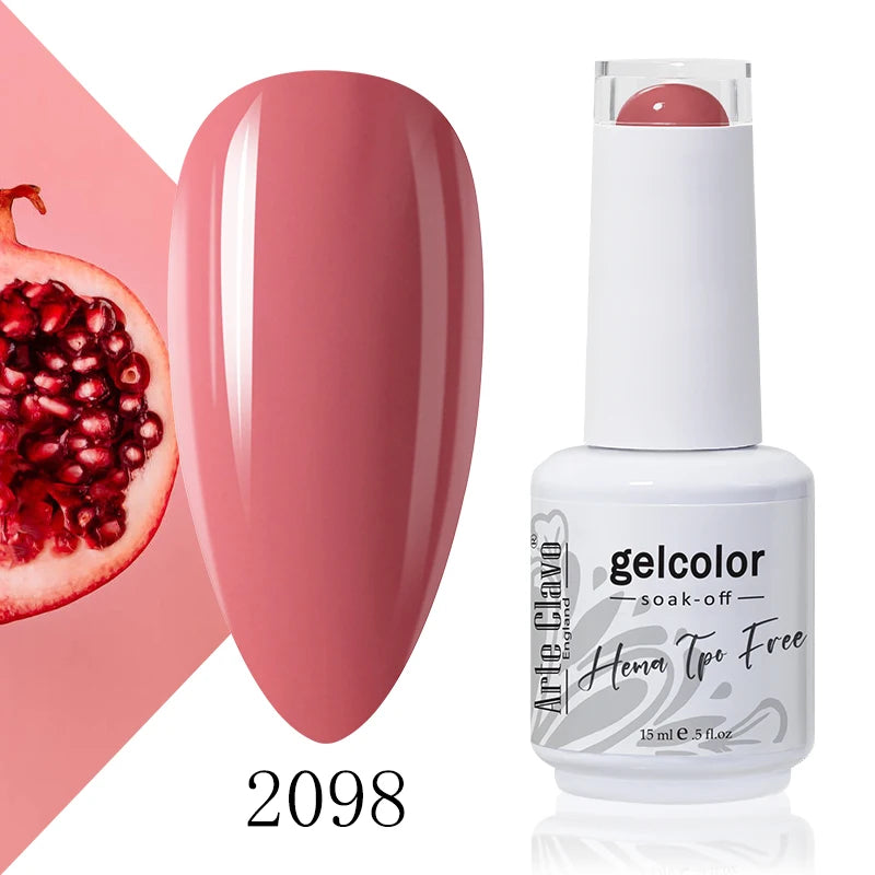 Arte Clavo 15ml HEMA FREE TPO FREE Gel Nail Polish Nail Supply Wholesale Soak Off UV LED Gel Lacquer Nail Art Glitter Polish