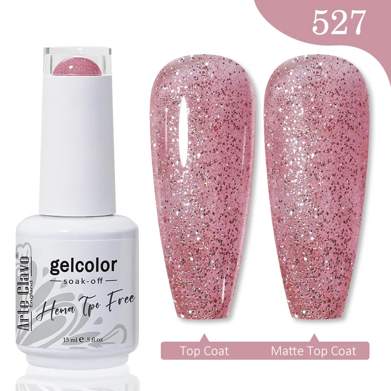 Arte Clavo Hema Free TPO Free Nail Gel Polish Nail Supplies Vernis Semi Permanent Nail Art Manicure Soak Off UV Gel Nail Varnish