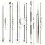 Ultra-Precise Acne And Blackhead Removal Tool Set pro Pimple Tweezers for Effective Face Care And Skin Purification