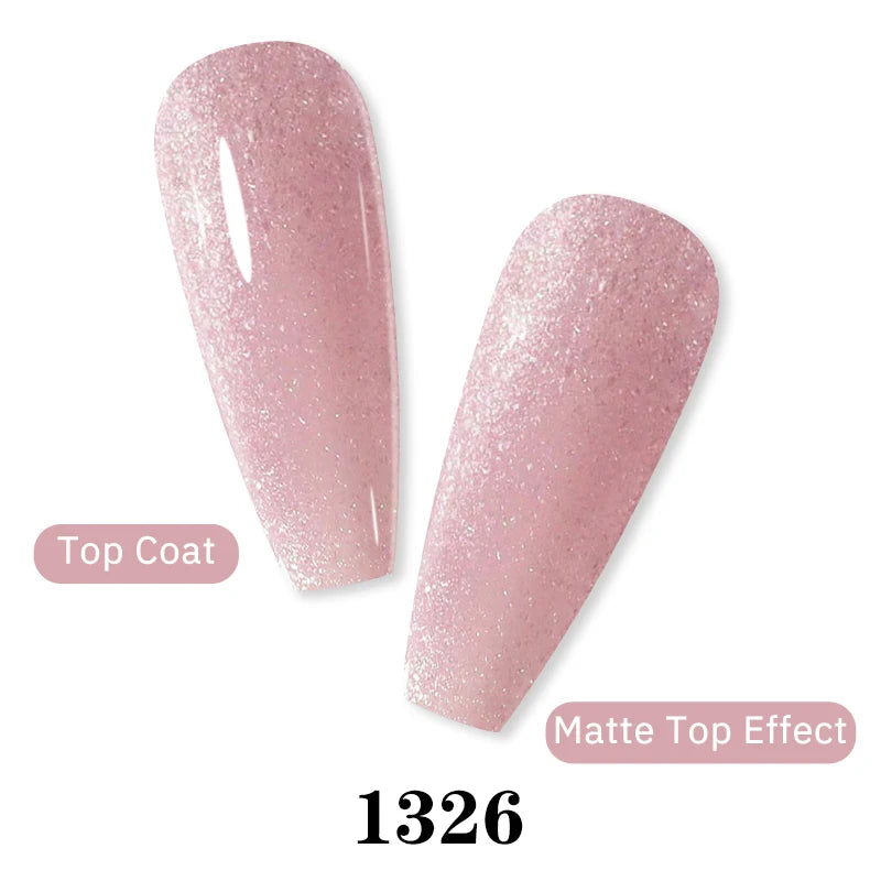 Arte Clavo Glitter Gel Nail 15ml Semi Permanent Soak Off UV Gel Varnish Nail Manicure Top Base Coat Gel Polish Art Decoration