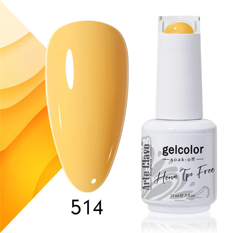 Arte Clavo 15ml HEMA FREE TPO FREE Gel Nail Polish Nail Supply Wholesale Soak Off UV LED Gel Lacquer Nail Art Glitter Polish