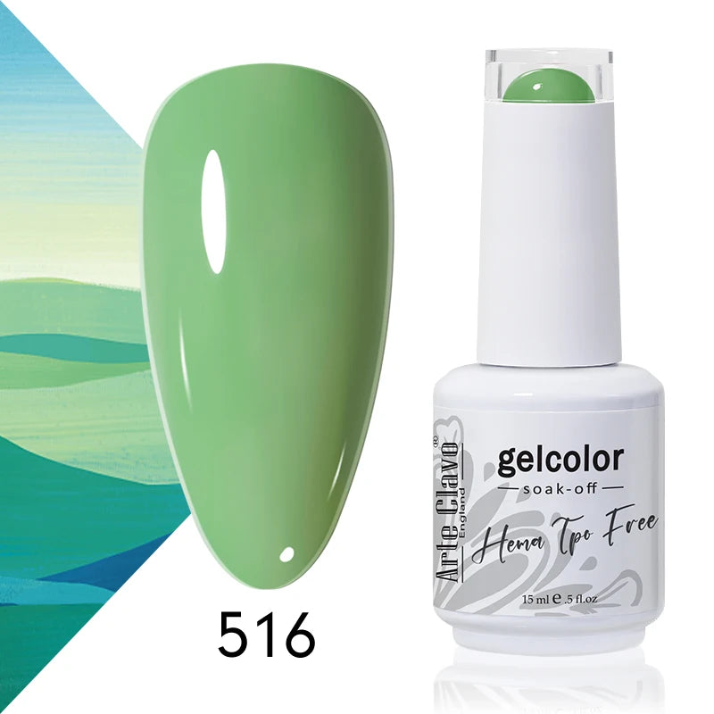 Arte Clavo 15ml HEMA FREE TPO FREE Gel Nail Polish Nail Supply Wholesale Soak Off UV LED Gel Lacquer Nail Art Glitter Polish