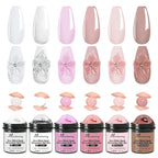 100g White CLear Non Stick Hand Extension Nail Gel 3D Shaping Sculpting Carving Nail Art Solid Hard Gel UV LED Soak Off Gel