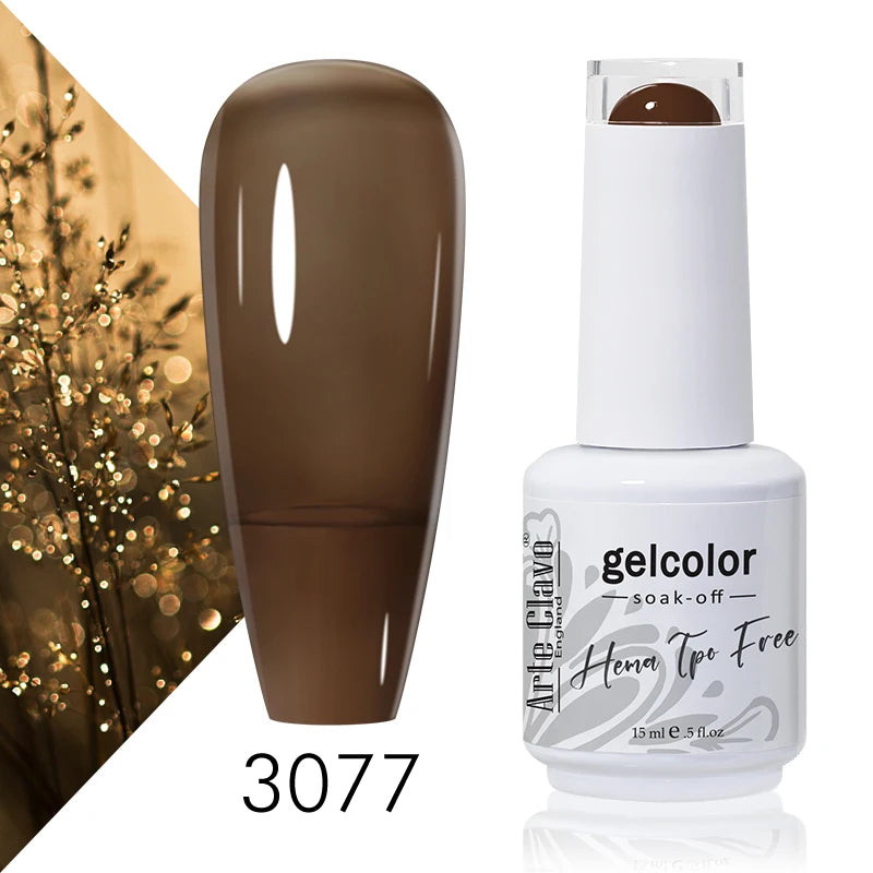 Arte Clavo 15ml HEMA FREE TPO FREE Gel Nail Polish Nail Supply Wholesale Soak Off UV LED Gel Lacquer Nail Art Glitter Polish